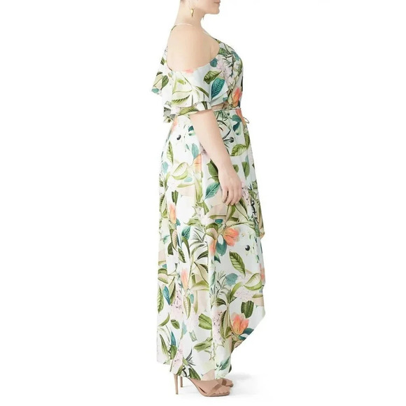 City Chic Tender Floral Maxi Dress in Fresh Floral XSmall Womens Plus Gown - Picture 8 of 12